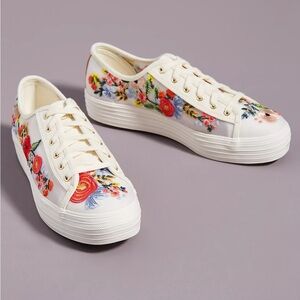 Keds for Anthropologie embroidered sneaker